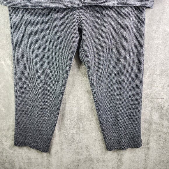 Womens Drapers & Damons Petites Jacket & Pants Set Houndstooth Button Down PXL - Picture 2 of 16